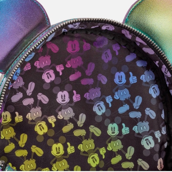 disney minnie mouse oil slick mini backpack Loungefly Mickey & Mouse Treats Like a spiderweb Loungefly Disney The Minnie Mouse